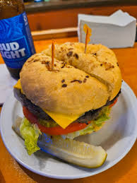 Zorba's Restaurant signature dishes Chicken Rice (Avgolemeno)
Greek Salad
Cheeseburger